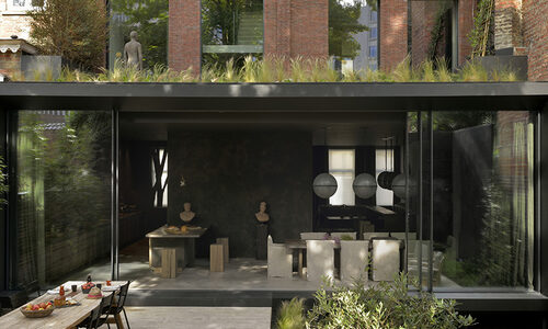 House WW - Slim framed glazing in Brussels