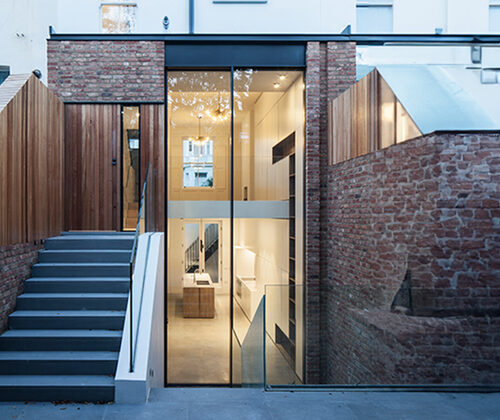 minimal windows - 6m tall doors - Portland Road