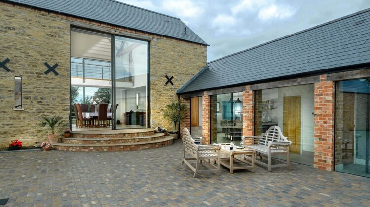 barns conversions with slim sliding doors including double height sliding door