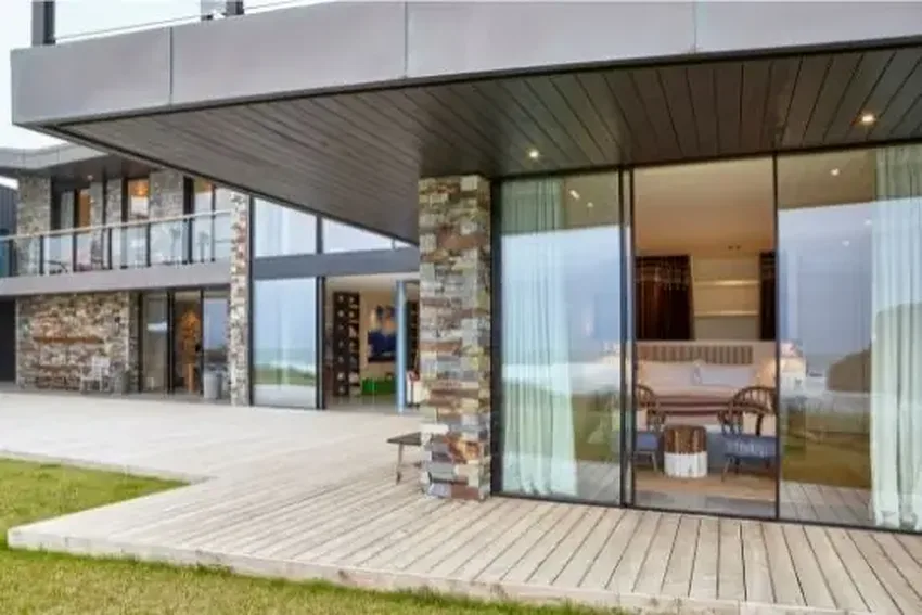 floor to ceiling large sliding glass doors with high thermal performance