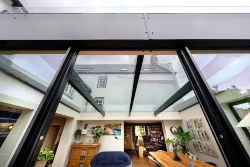 thermally broken triple glazed ultra-slim sliding glass doors