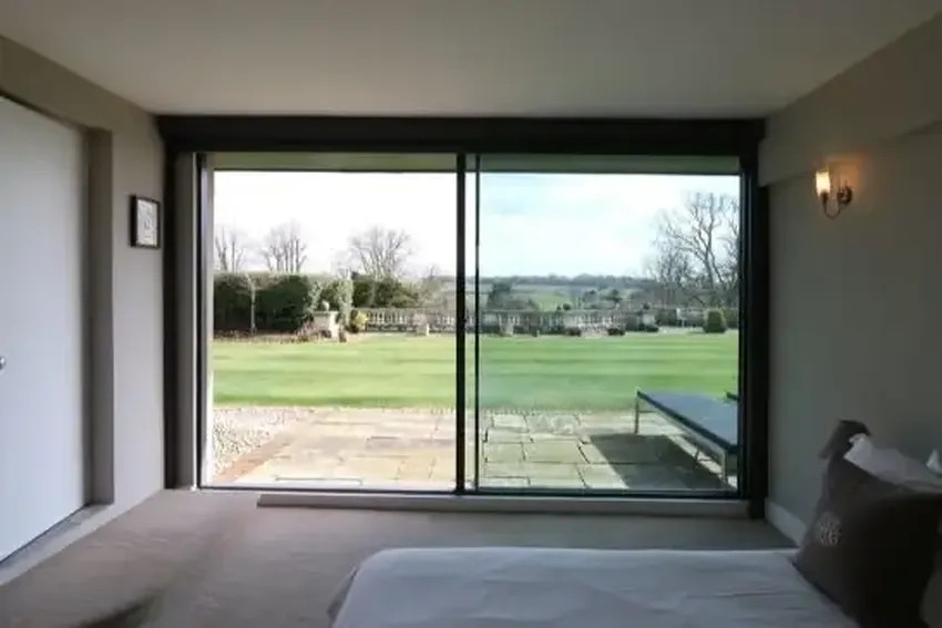 pas24 certificated sliding glass door in the uk in a contemporary house