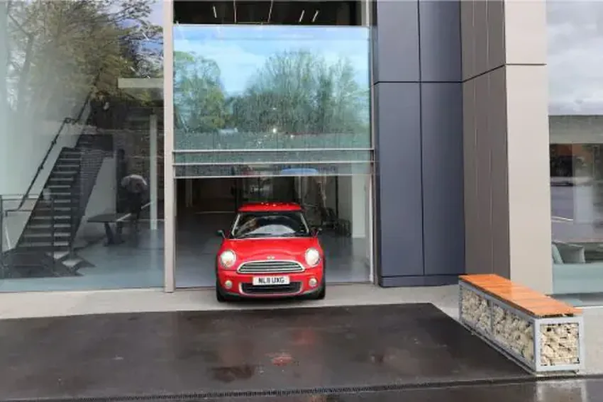 large vertical sliding panels for garages