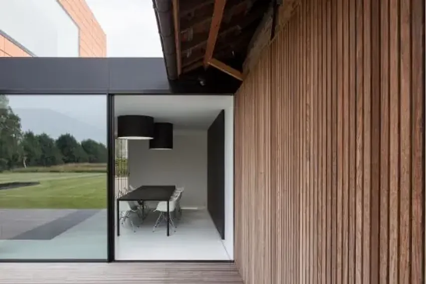 high security pas24 building regulation of the uk with slim sliding glass doors in a contemporary house