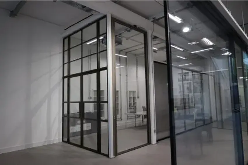 double high slim frame pivot door for residential and commercial projects