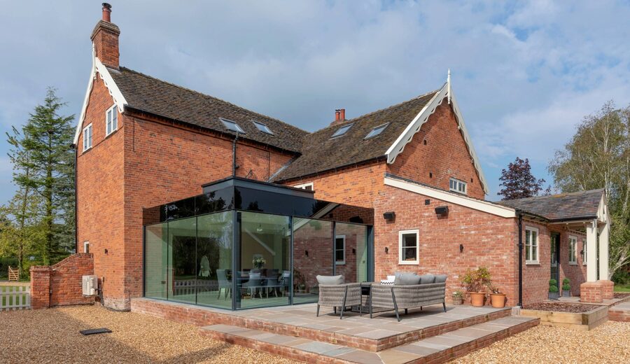 Glass Extension with Sliding Doors in Cheshire | Illidge Green