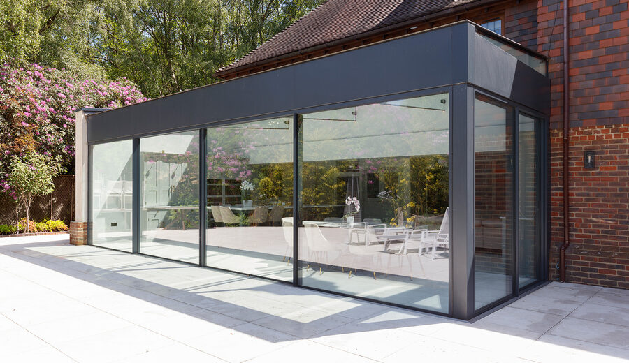 Slim sliding doors in Tunbridge Wells - Collingwood - minimal windows