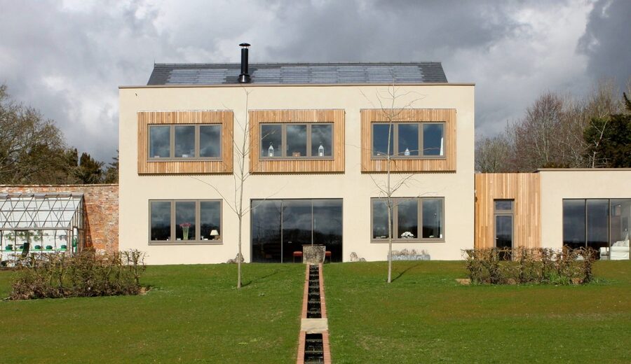 Slim Sliding Doors in Warwickshire | Wall House