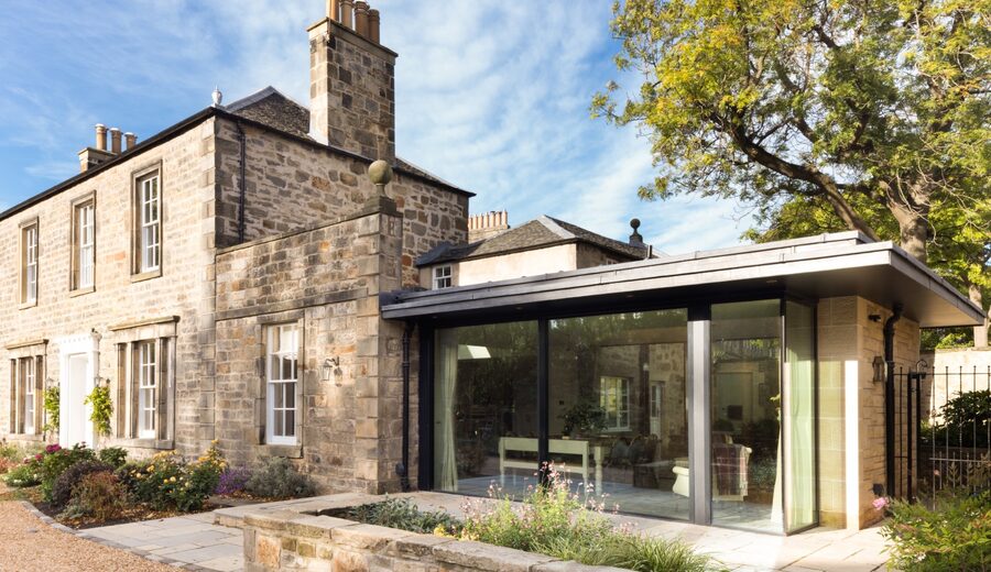 Triple Glazed Sliding Doors in Scotland | Edinburgh Georgian Villa