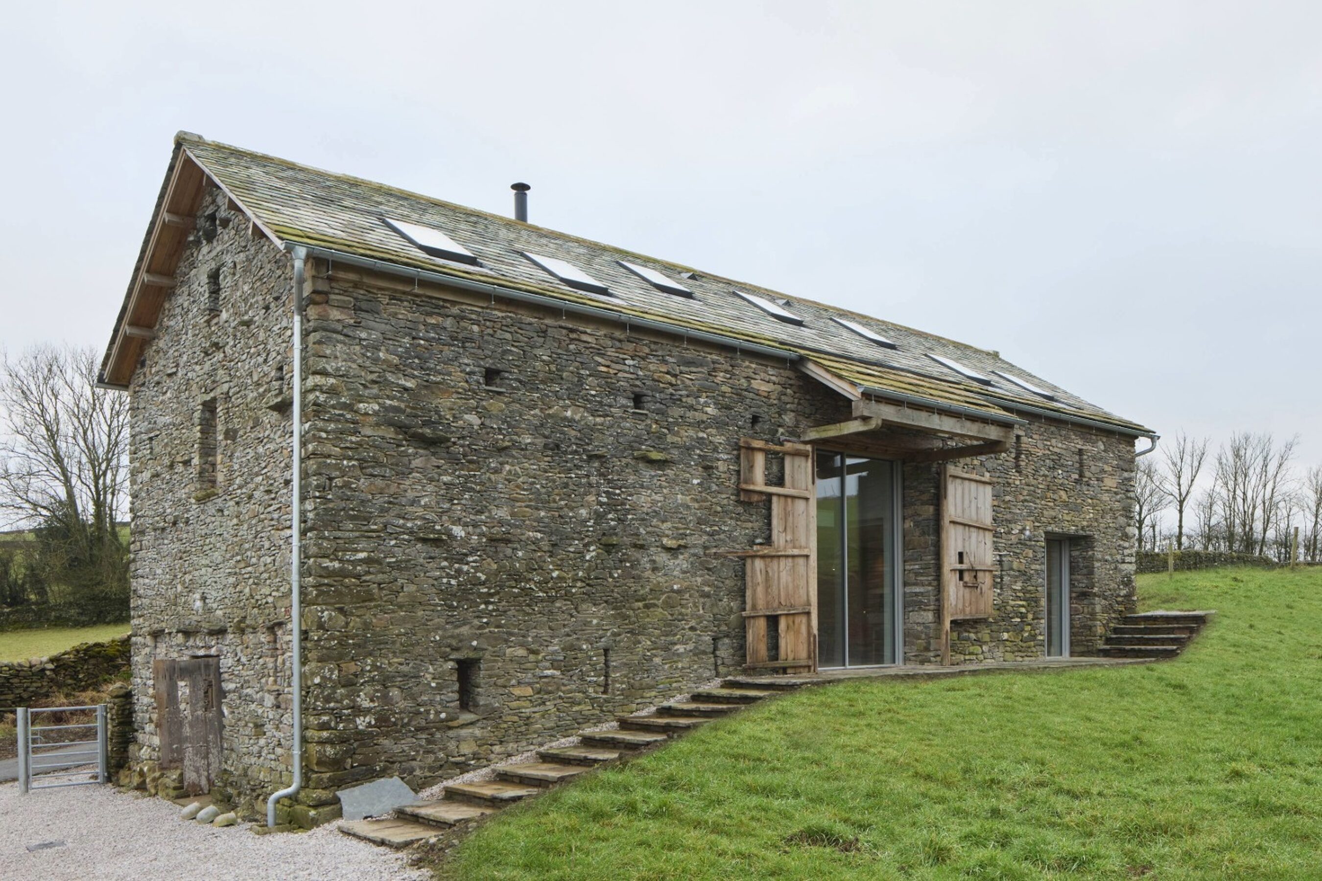 Barn Conversion with Triple Glazed Sliding Doors in Cumbria | Bank Barn