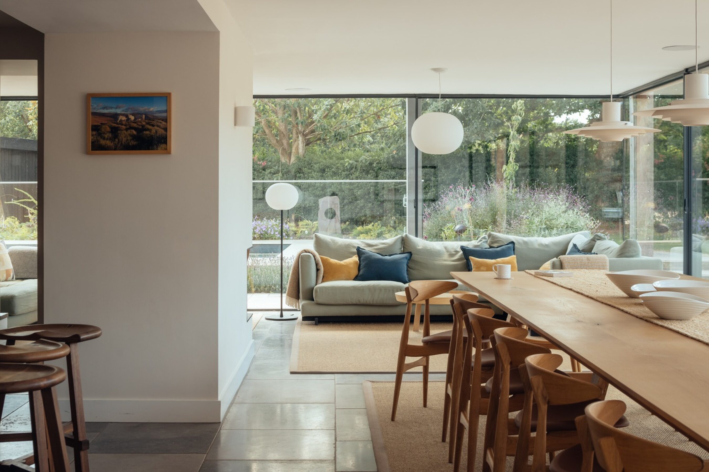 Internal View of Lower Mill Sliding Glass Doors in Wales