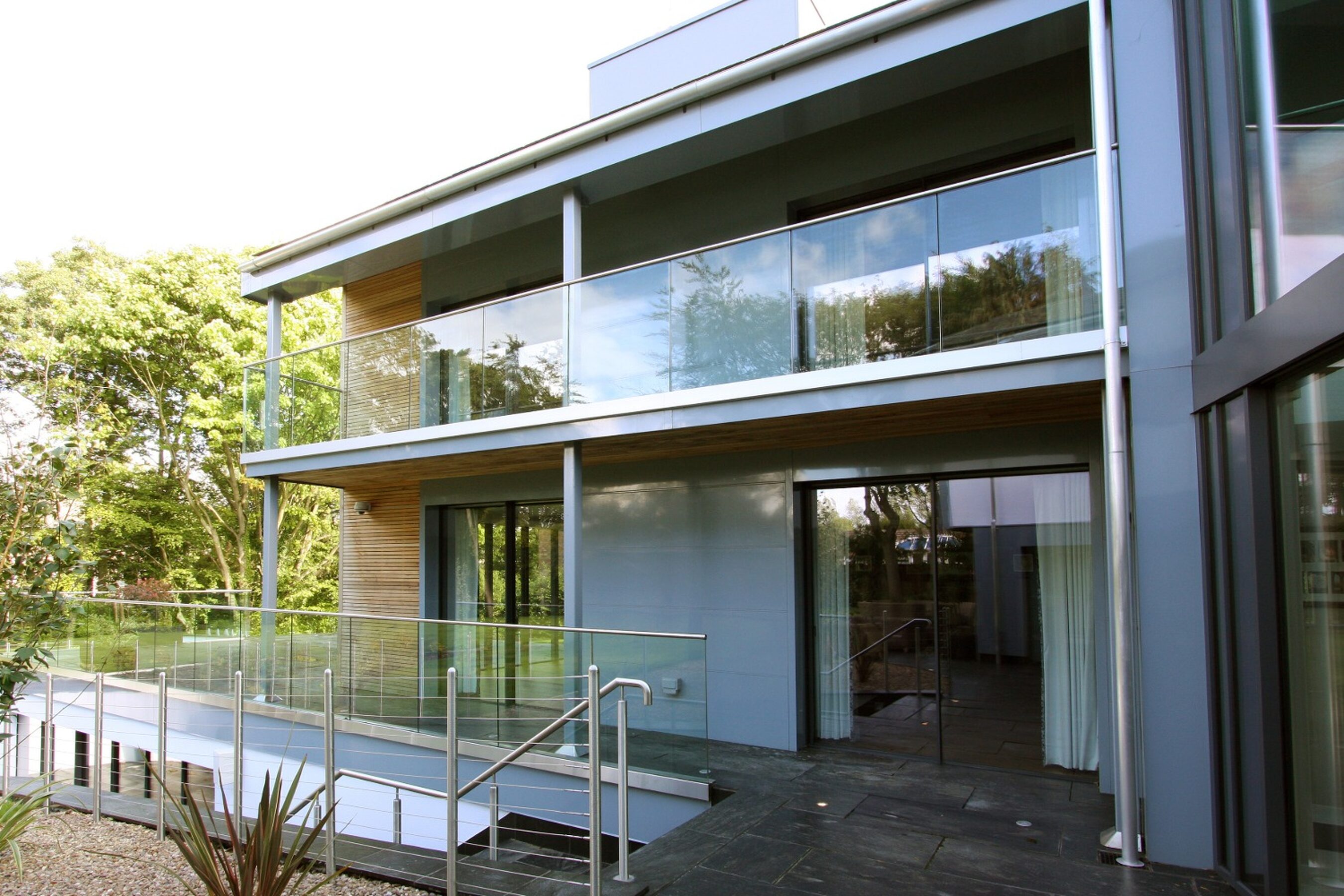 Balcony & Terrace Glass sliding doors in Yorkshire | Greenways