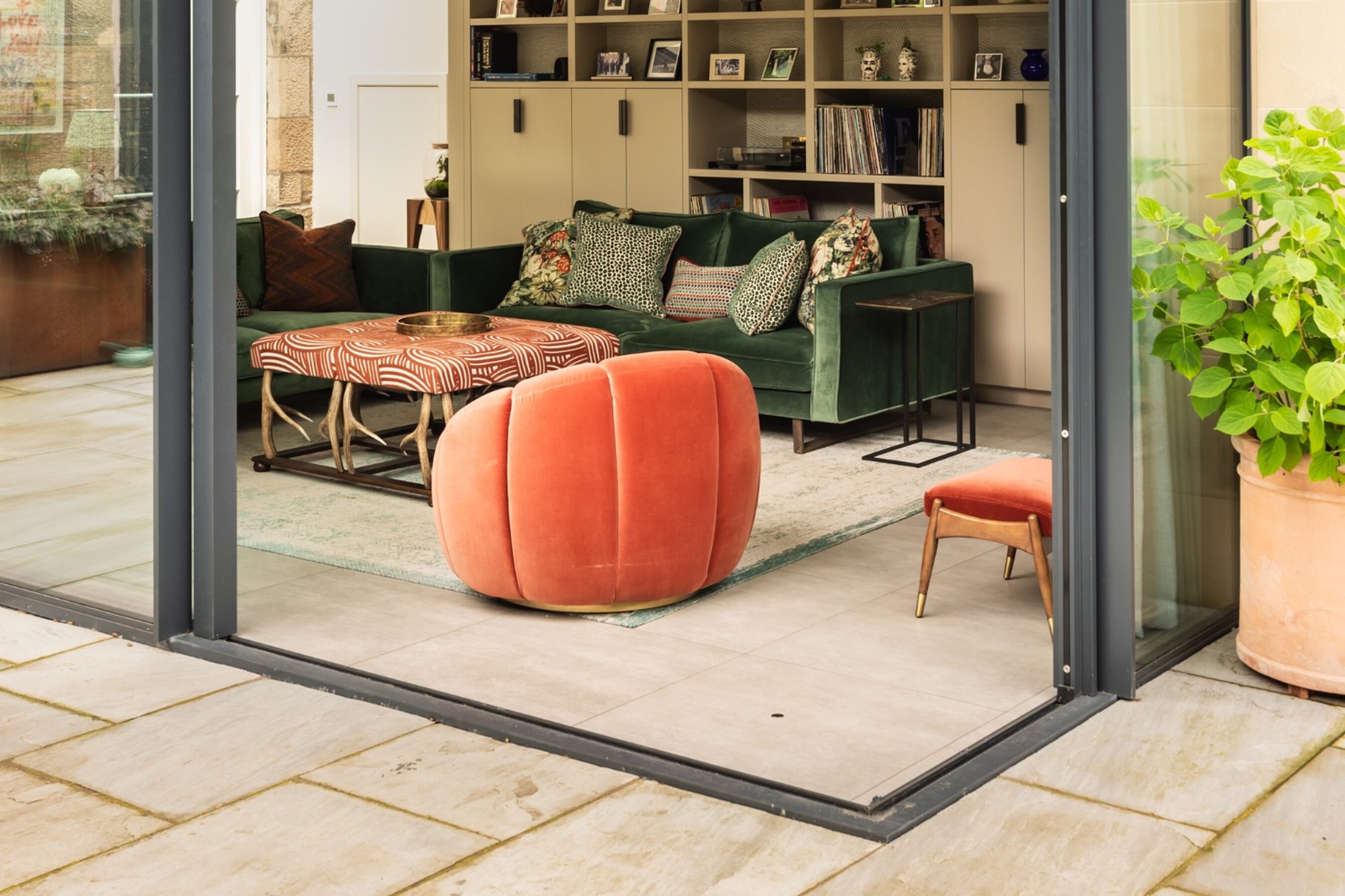 Bi-parting Open Corner Sliding Doors in Edinburgh | Edinburgh City House