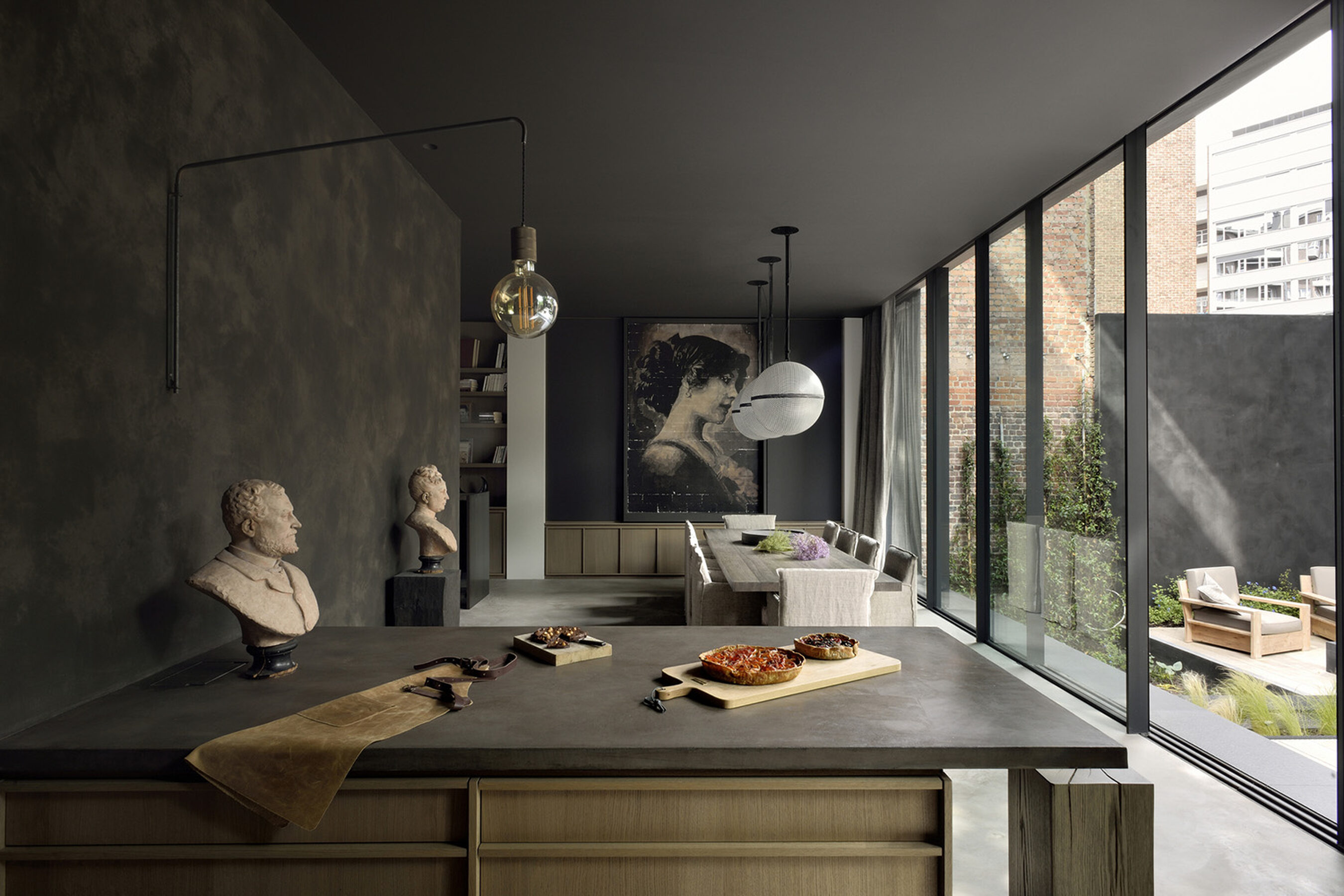 Slim framed glazing in Brussels - minimal windows uk - House WW