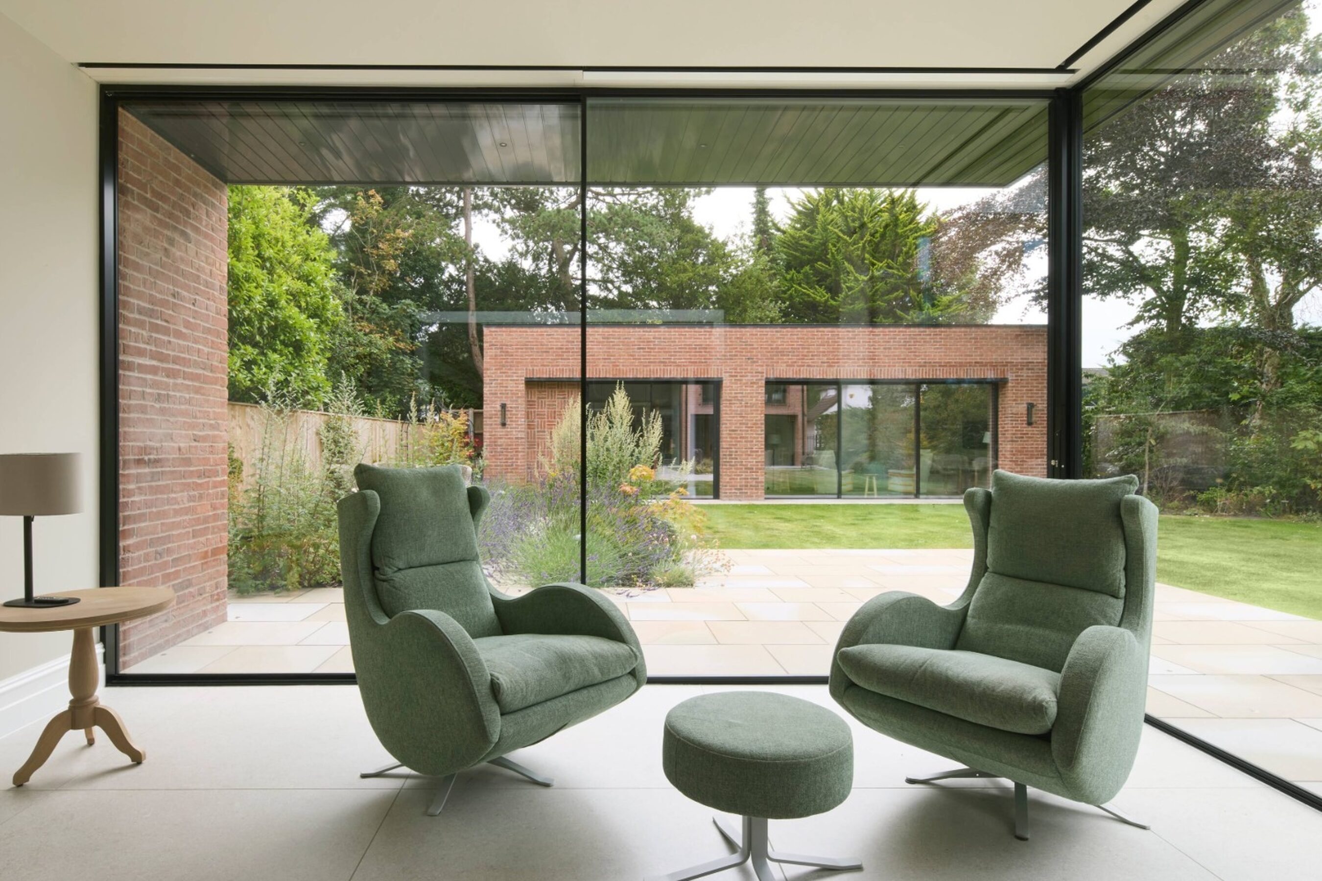 Internal View of Closed Corner | Slim Sliding Glass Doors in Merseyside | Shireburn