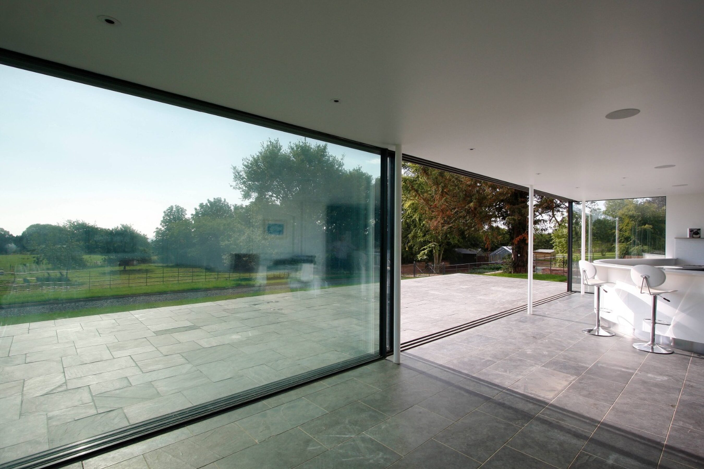 Large Format Triple Glazed Sliding Doors in Worcestershire