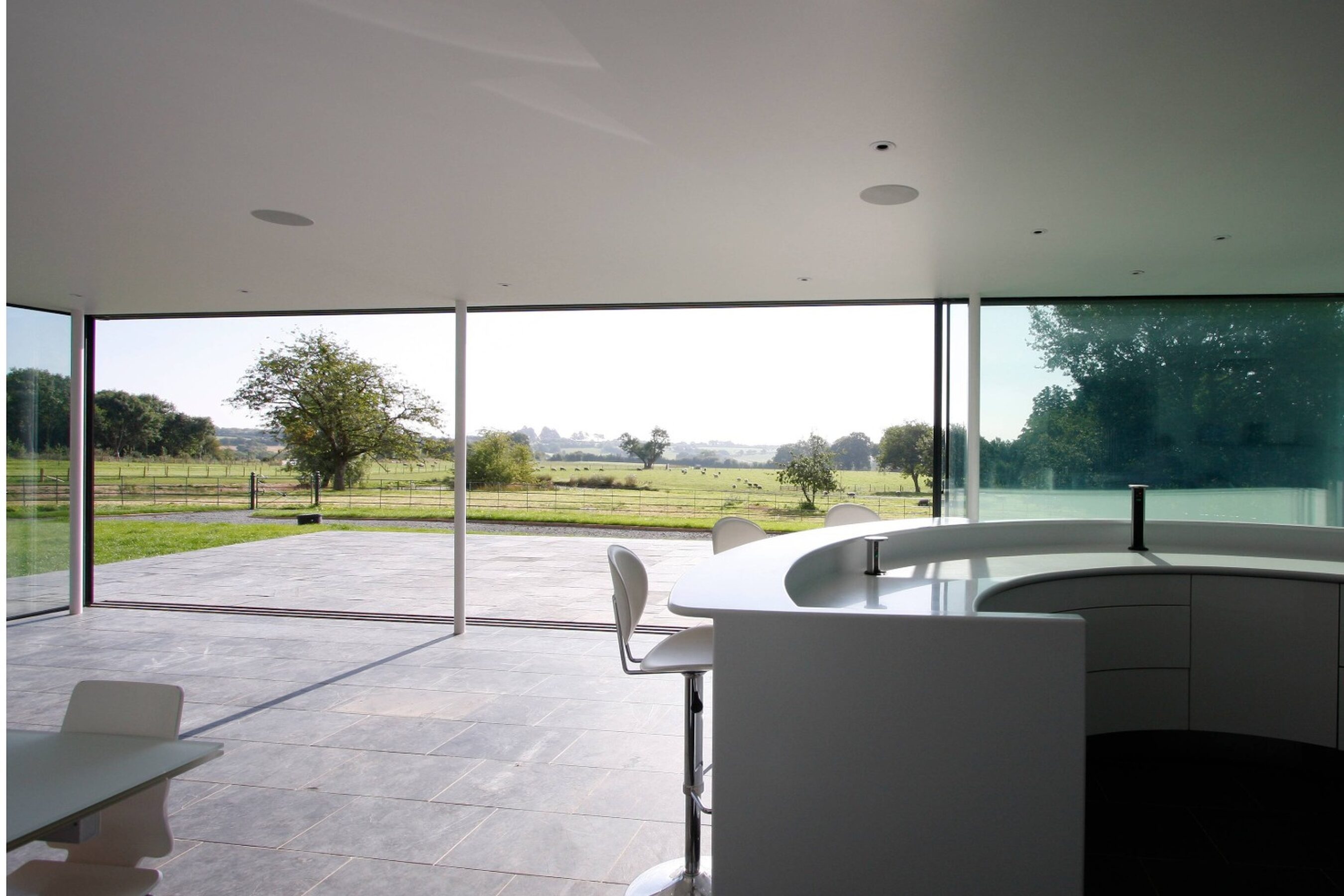 Triple Glazed Sliding Doors in Worcestershire Opened for Full Ventilation