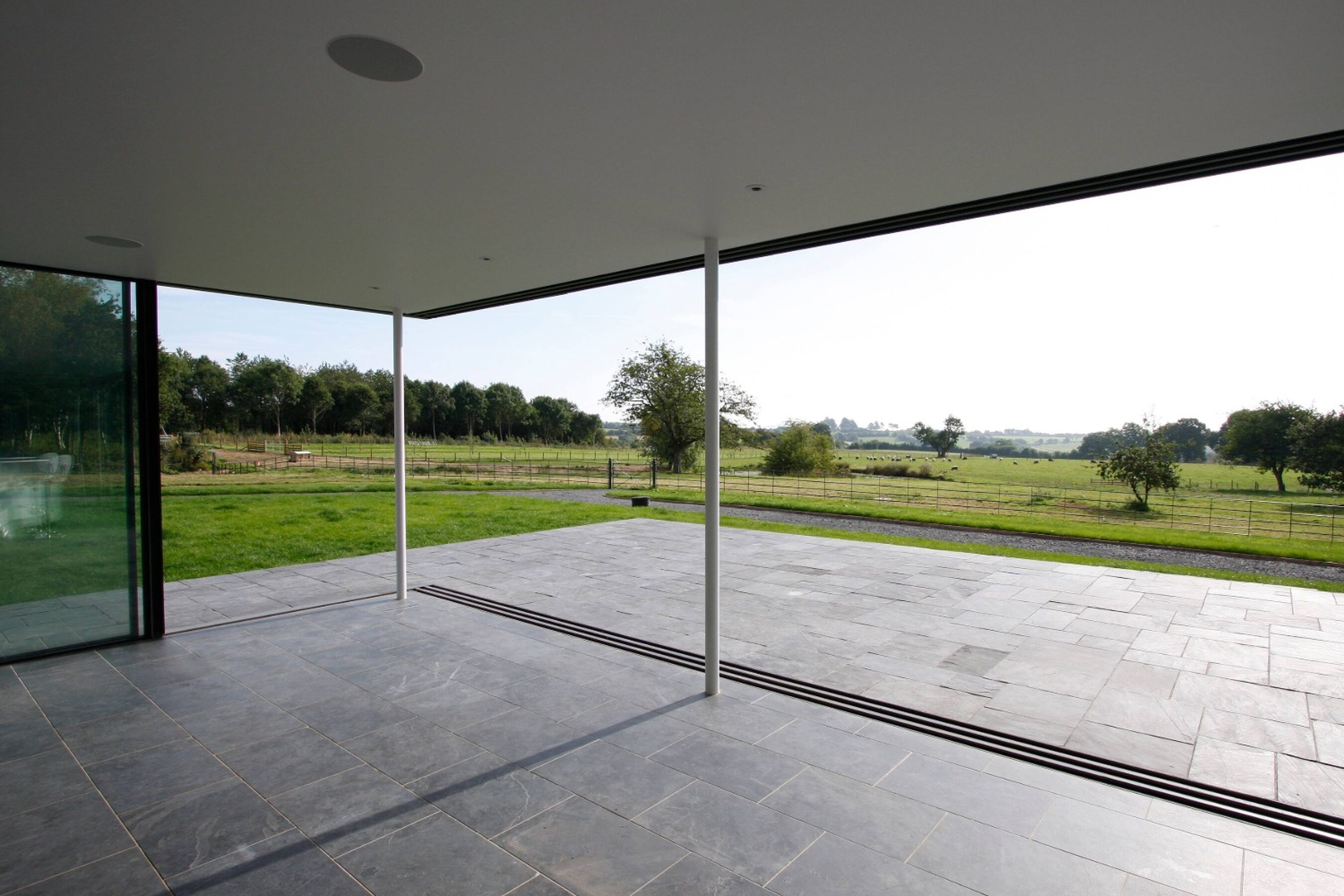 Open Corner Triple Glazed Sliding Doors in Worcestershire