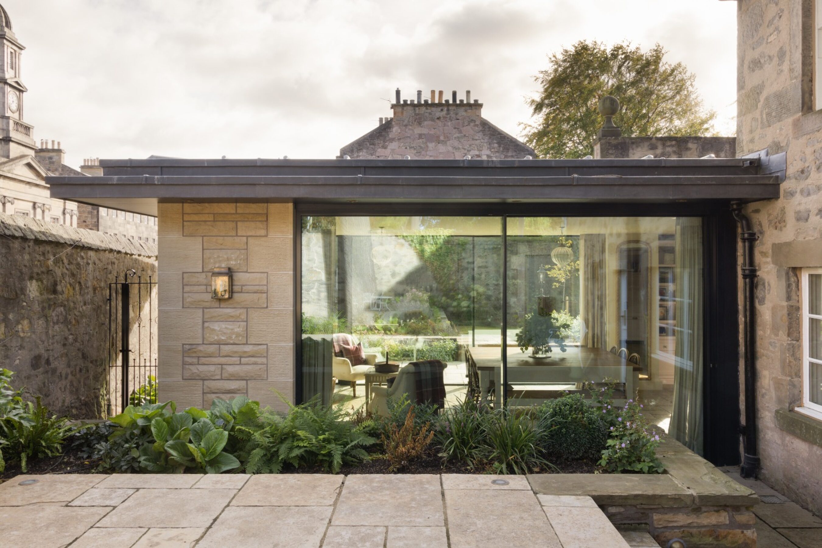 Exterior View | Triple Glazed Sliding Doors in Scotland | Edinburgh Georgian Villa