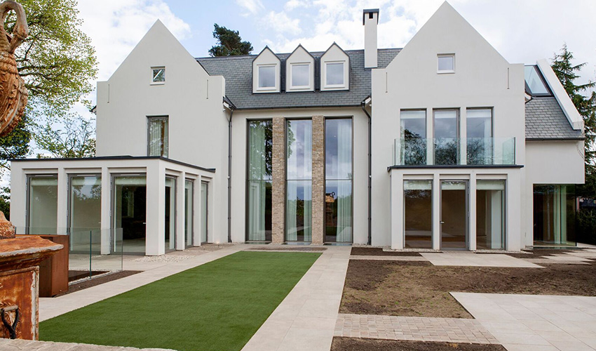 minimal windows - 6m tall doors - Camlet Way