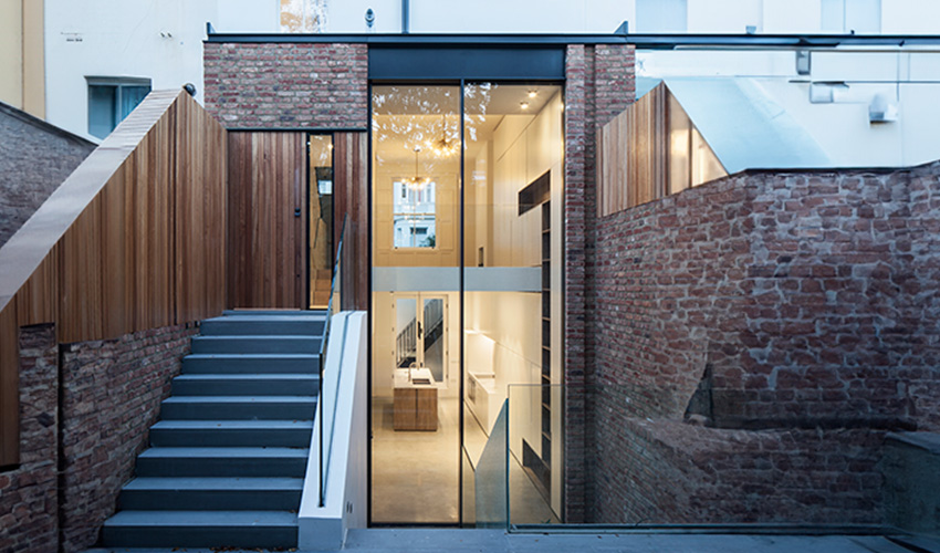 minimal windows - 6m tall doors - Portland Road